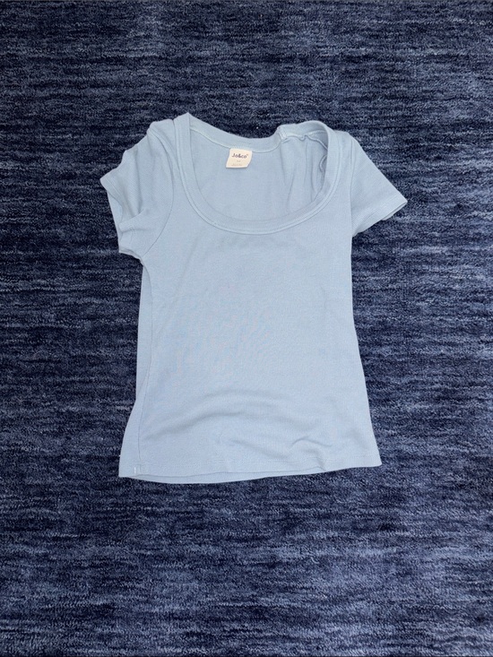 T.J.Maxx Tops - T.J.Maxx Light Blue Scoop Neck Short Sleeve Tee